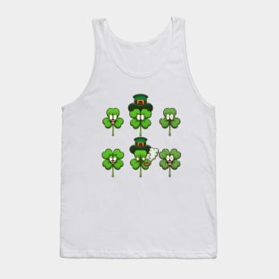 Cute Four-Leaf Clovers Tank Top